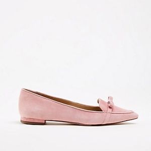 Ann Taylor Althea Suede Bow Flats